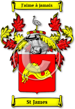 St James Family Crest Download (JPG) Legacy Series - 600 DPI